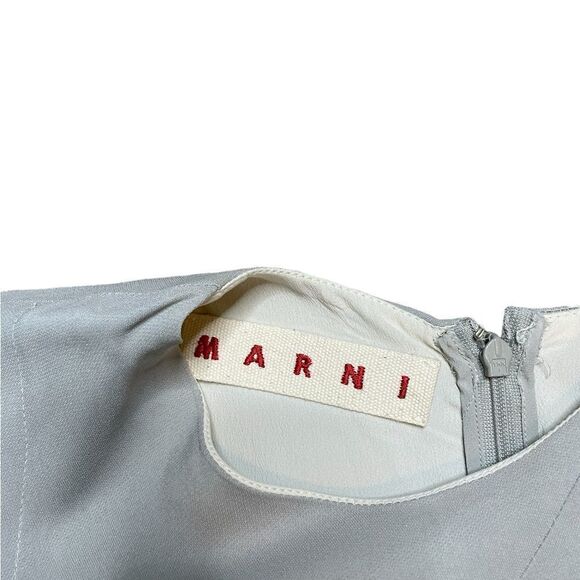 MARNI Sleeveless Blouse Top Gray Size 4 - Picture 5 of 5